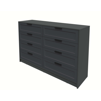 Kомод Тренд КТ-К157 (Антрацит ЛДСП/ Пепел ЛМДФ) Ш1565 В1020 Г451